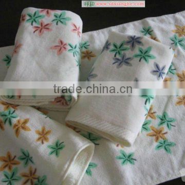 100%cotton velor hand towel