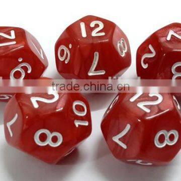 High quality dice with letters