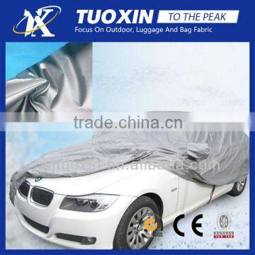 190T polyester taffeta silver coating fabric for car cover