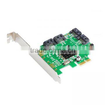 Marvell 88SE9215 4 Ports SATA 6G PCI Express Controller Card PCI-e to SATA III 3.0 converter PCI low profile bracket SATA3.0