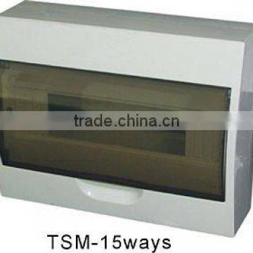 TSM-15ways Surface Distribution Box(Electrical Distribution Box,Plastic Enclosure)