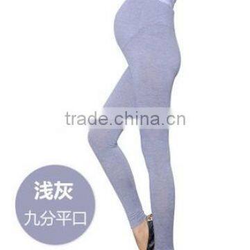 comfortable cotton potbellied leggings for pregnant woman