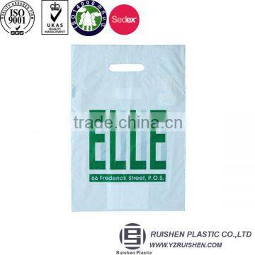 One Color Logo Virgin HDPE Die Cut Bag