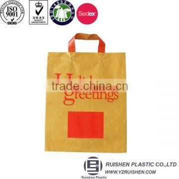 Shopping Bag For Promotion, Plastic Shopping Bags Wholesale, Cheap Printed Loop Handle Bag