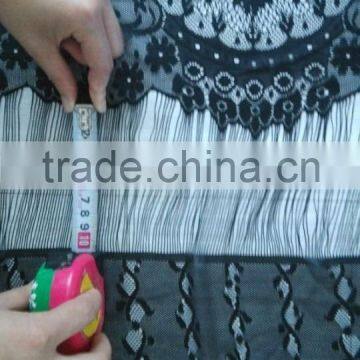 2016 New Floral Print Eyelash Fringe Sexy Figure Showed Lace Fabric Long Sleeves Dress photo-3