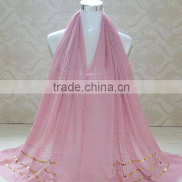 Wholesale Tassel Cotton Rhinestone Sequin Glitter Hijab photo-6