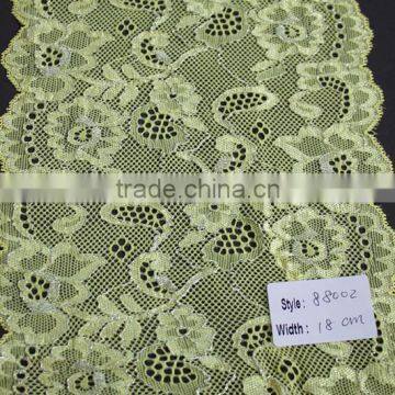 Yellow lace fabric accessory for underwear