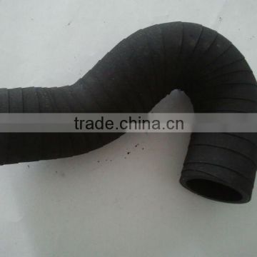 Rubber air hose wraped in cloth