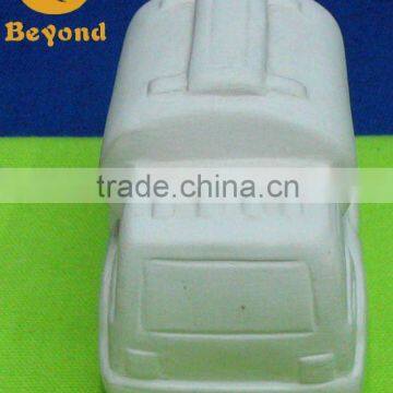 DIY ceramic product small car design by childern hand painting