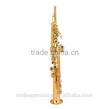 MSS-300 Gold Lacquer Soprano Saxophone From China Supplier photo-2