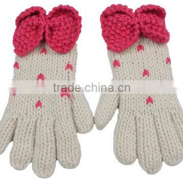 Custom made top quality winter knit driving gloves