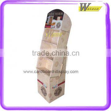 hot sale good quality K3 +350g cardboard display stand for coffee