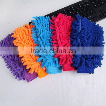 100% polyester cleaning house chenille cheap glove