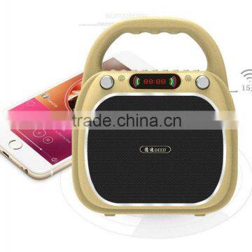 D-B103 7-color LED Lights Fashion Held Portable Outdoor Bluetooth Speaker Super Bass Portable Wireless Speakers With USB/TF/AUX photo-3