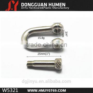Stainless Steel Shackle Clasp , Round Head Screw d Shackle photo-2