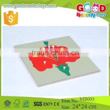 Montessori Flower Puzzle Game/Montessori Material Wooden Puzzle/Educational Wood puzzle Toys For Kids
