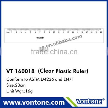 NON MOQ clear plastic ruler