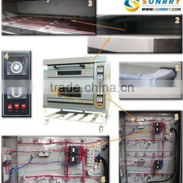 Commercial Full-automatic Single Deck 2 Trays Portable Electric Bread Baking Oven for Sale photo-2