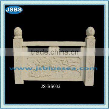 outdoor white marble square baluster