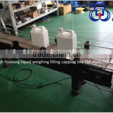 5kg lotion Foaming Liquid Weigh Filling Line