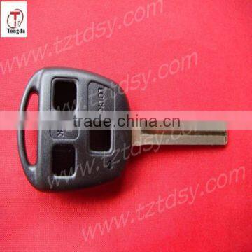 TD Auto key shell 2 button remote key casing with long blade for toyota