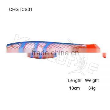 CHGTCS01custome package soft shad fishing lure in freshwater and saltwater fishing