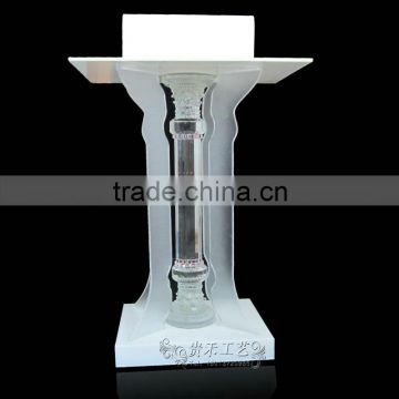 Modern clear color acrylic church speech podium