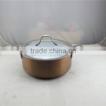 Mini copper Stainless steel Aluminum casserole with lid