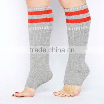 Women's solid color half terry reinforced heel open toe terry socks