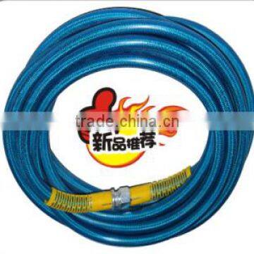  DN8 SAE100R1AT for cleaning machine high pressure wire braided blue transparent rubber hose water line