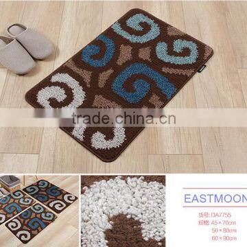 kitchen bathroom floor print anti-slip coloured door mats