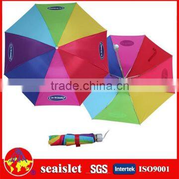 color changing 3 folding umbrella,advertisement umbrella gift umbrella,21' 8k umbrella