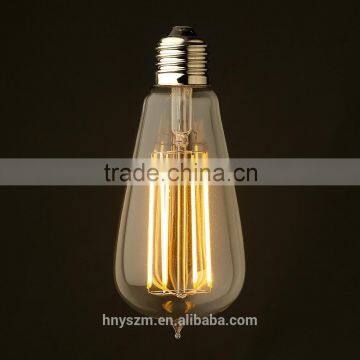 6 Watt ST64 Dimmable LED Lantern Filament LED E27 Clear Edison Bulb