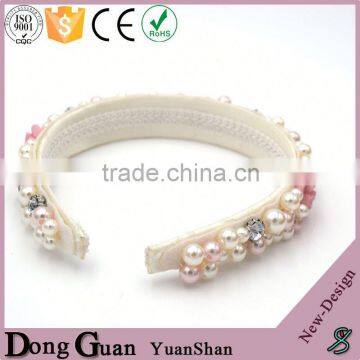 2016 New Design Elastic Headband Flower Hair Band Wholesale Custom Jeweled Hairband photo-2