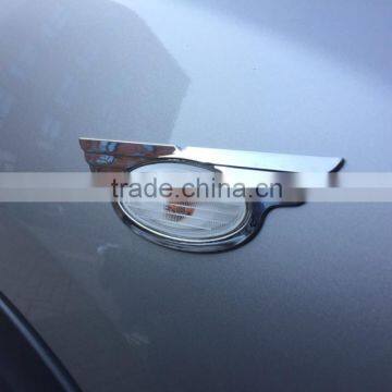 Free Shipping ABS Chrome Auto Accessories Side Light Lamp Cover For Infiniti ESQ 2010-2014