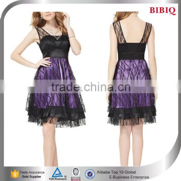 crystal diamond cocktail dresses korea fashion dress two tone gowns brand western party wear dresses