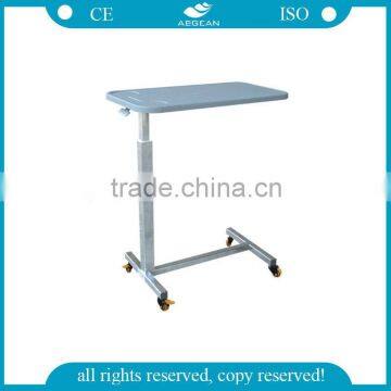 AG-OBT004 gas spring control hospital adjustable bed laptop table