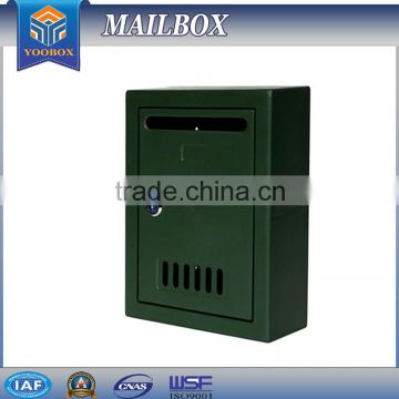 YL0125A U.S.A Market metal modern hot sale green mailbox