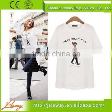 fashion Custom fair trade blank t shirt factory, cotton bulk blank t-shirts