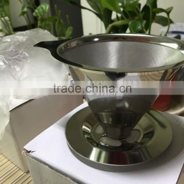 Stainless Steel Coffee Filter with Pour Over Coffee Stand