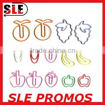 Mixed color Fruit shaped PET coat paper clip