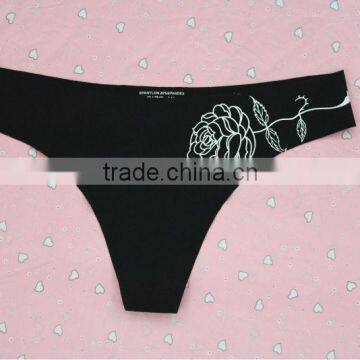 2014 Seamless Laser Cut Sexy Mature Women Panties G String