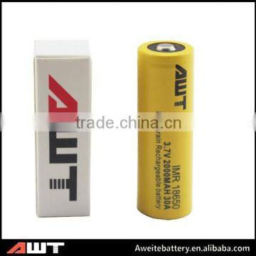 high capacity Aweite 18650 Lithium Rechargeable battery 8650 rechargeable battery