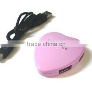 4 ports heart shape USB HUB