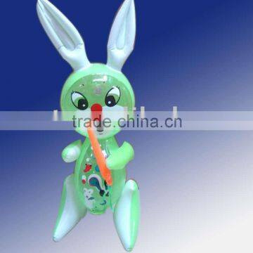 Inflatable 40cm Rabbit W/Parrot