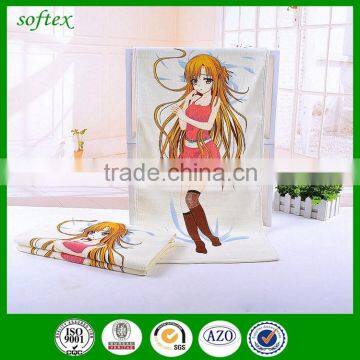 100%cotton fabric Cartoon beautiful girl Temperature control Color changing towel