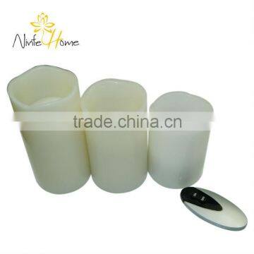 New 3x Remote Control Flameless Wax LED Candle Light Lamp