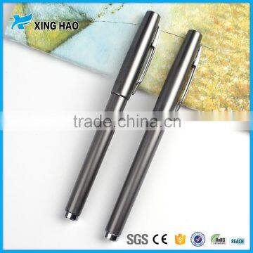 New hot selling black plastic pen with metal accessories and customized logo