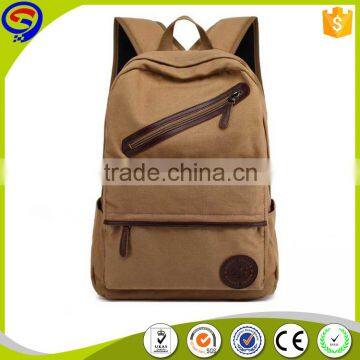Unisex Gender Canvas&Leather Material OEM backpack bag