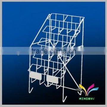 School Supply Free Standing Wire Tabloid Library Newspaper Racks